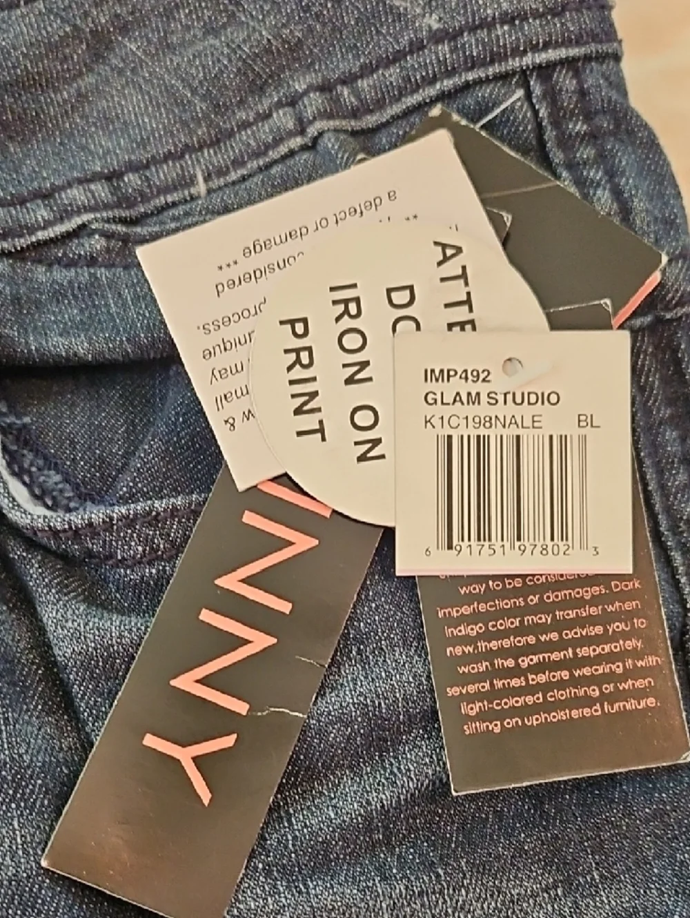 Baby Phat -Glam Studio Skinny Distressed Jeans-  Size 11 - Picture 9 of 10